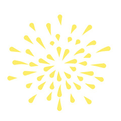 Gold fireworks vector illustration