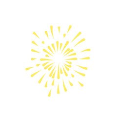 Gold fireworks vector illustration
