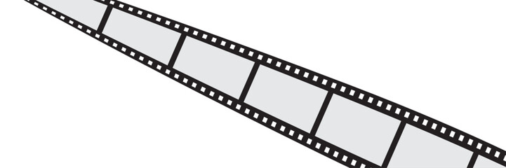 flat movie film long strip . vector illustration