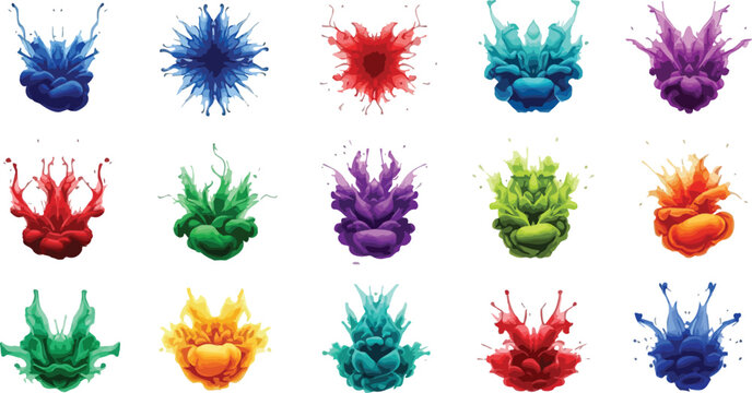 Vibrant colorful fire coral reef marine life digital art