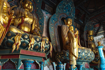 Fototapeta premium High-definition Images of Huayan Temple in Datong Ancient City, Datong, Shanxi Province, China 