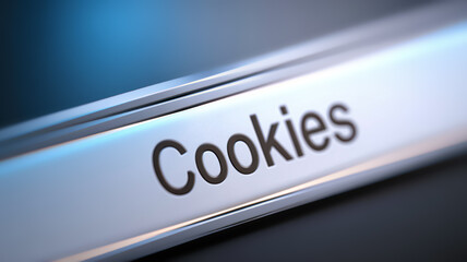 Web Browser Displaying Cookies on Computer Screen