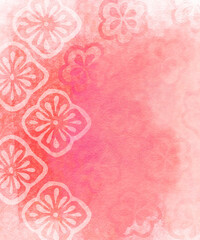 Hand-Painted Floral Watercolor Background &ndash; Soft Layered Flower Illustration