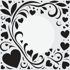 seamless background with hearts