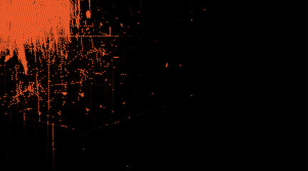 Minimal Abstract Orange black Grunge Scratch Background. vector illustration