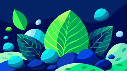 Vibrant leaf landscape © Kalo