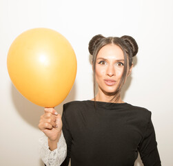 Holidays, celebration and women concept. Gift. Happy day. Life. Dream