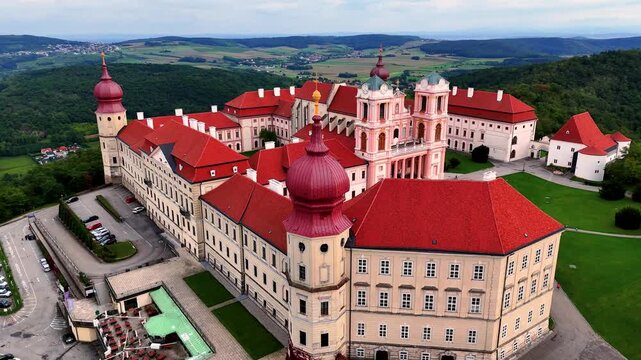 Historic G&ouml;ttweig Abbey and Monastery Complex Near Krems Austria