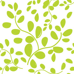 pattern seamless with green leaves nature background.eps
