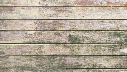 Rustic old wooden natural horizontal line background. old wood floor texture background. old wooden boards with nails. The impact of the atmosphere and precipitation.