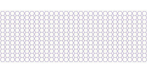Abstract geometric seamless light purple hexagonal grid pattern vector background isolated PNG with Transparent Background