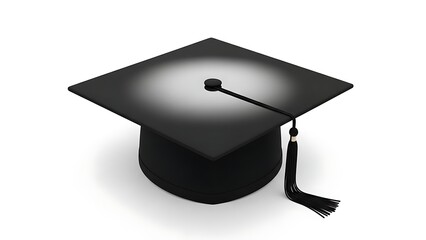 Graduation cap icon for academic achievement and education