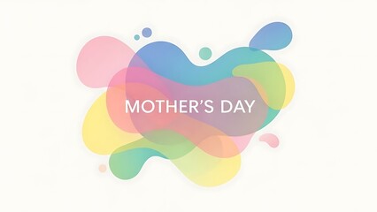 Vibrant Mother's Day celebration background with colorful splashes