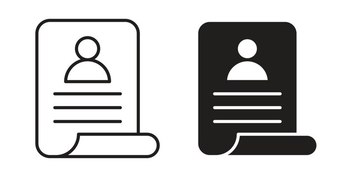 Application form icons for web developers and designers,