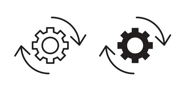 Automation icons for web developers and designers,