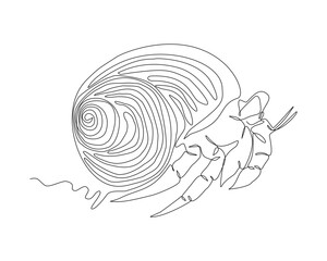 One Line Art Vetigastropoda