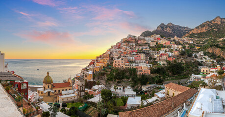 Positano, Italy along the Amalfi Coast