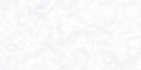Abstract topographic map line pattern on white background featuring minimalist contour terrain lines in blue and cyan, forming a modern geographic elevation vector 