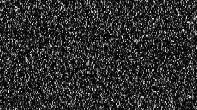 TV snow or noise background. De-tuned analog tile visor. Bad Tv Signal - Static tv noise, black and white. Glitch static white noise television .