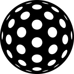 Fototapeta premium Pickle ball Sport Ball icon silhouette vector illustration