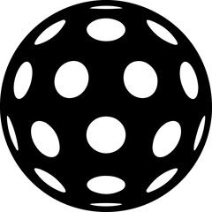 Fototapeta premium Pickle ball Sport Ball icon silhouette vector illustration