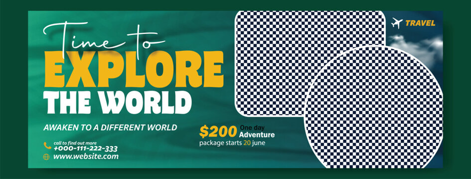 Time to Explore the World: Professional Travel Flyer and Social Media Kit,
Modern Travel Package Flyer & Social Media Post Design with 35% Discount.
Corporate Travel Agency Flyer and Square. - Powered by Adobe