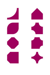 set of colorful ribbons