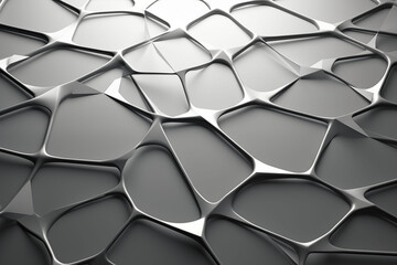 A crisp, abstract polygonal mesh background with clean and delicate lines.