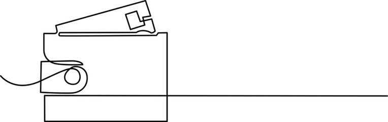 Mechanical latch system diagram Vector