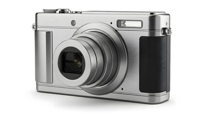 Sleek Silver Digital Camera for Capturing Memories and Everyday Moments