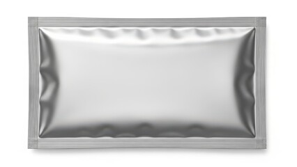 Empty aluminum foil packet