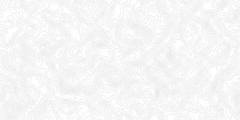 Fototapeta premium Minimal seamless area vector topo paper lines Topographic contour lines grid map pattern design. Geographic mountain relief. Contour maps. Topo contour paper map design.