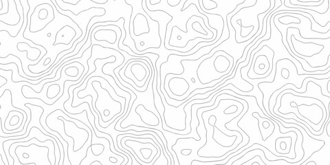 Minimal seamless area vector topo paper lines Topographic contour lines grid map pattern design. Geographic mountain relief. Contour maps. Topo contour paper map design. © MdLothfor
