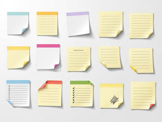 Assorted Sticky Notes for Lists and Reminders