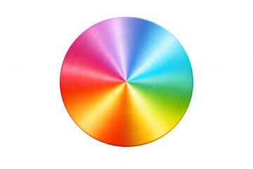Obraz premium Chromatic Circle: A vibrant circle radiates with a spectrum of colors, symbolizing unity and diversity, the image invites contemplation of light, and visual harmony.