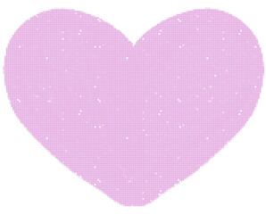 pink heart on white background