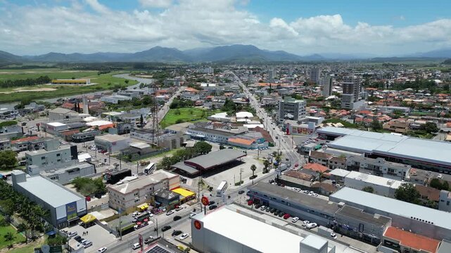 Imagens Aereas da Cidade de Tijucas Santa Catarina