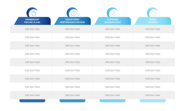 A 4-table infographic typically features four distinct tables arranged visually to compare data, outline processes, or present metrics in a compact, engaging format suitable for presentations 