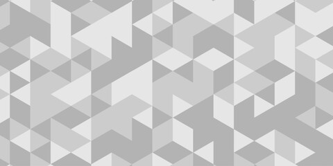 Obraz premium Abstract Overlap random vector element modern overlay diamond triangle mosaic paper white and gray low polygon web brochure layer space texture background.