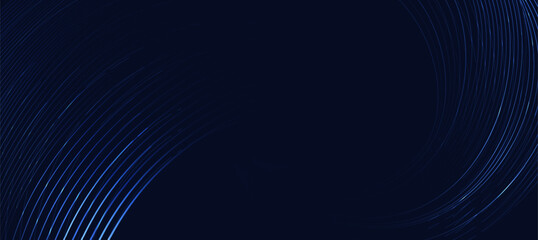 Modern abstract blue curve technology background. tech banner for corporate business concept. hi-tech abstract background vector illustration and business or presentation