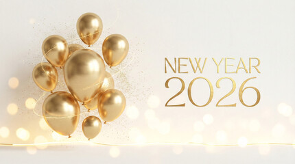 Golden New Year 2026 Celebration