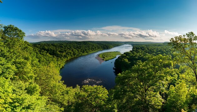 Looking Down Over The St Croix River