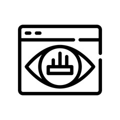 data visualization line icon