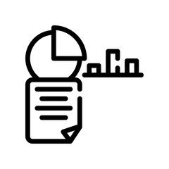 financial data line icon