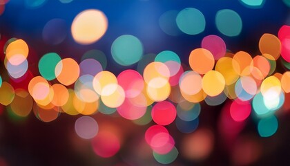 Blurred Image Of Colorful Festive Lights That Can Be Used As Bac