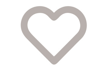 Fototapeta premium Outline Heart Shape on Black Background graphic image