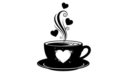 Steaming cup of love