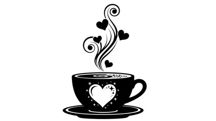 Steaming cup of love