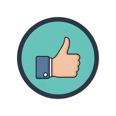Thumbs Up Icon Symbolizing Approval, Agreement, and Positive Feedback