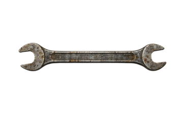 Rusty Double-Ended Wrench Tool